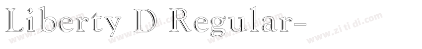 Liberty D Regular字体转换